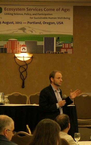 Scott Durlacher presenting paper at Portland conference